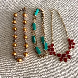 Jewelry Vintage Necklaces Three Different Shapes Styles